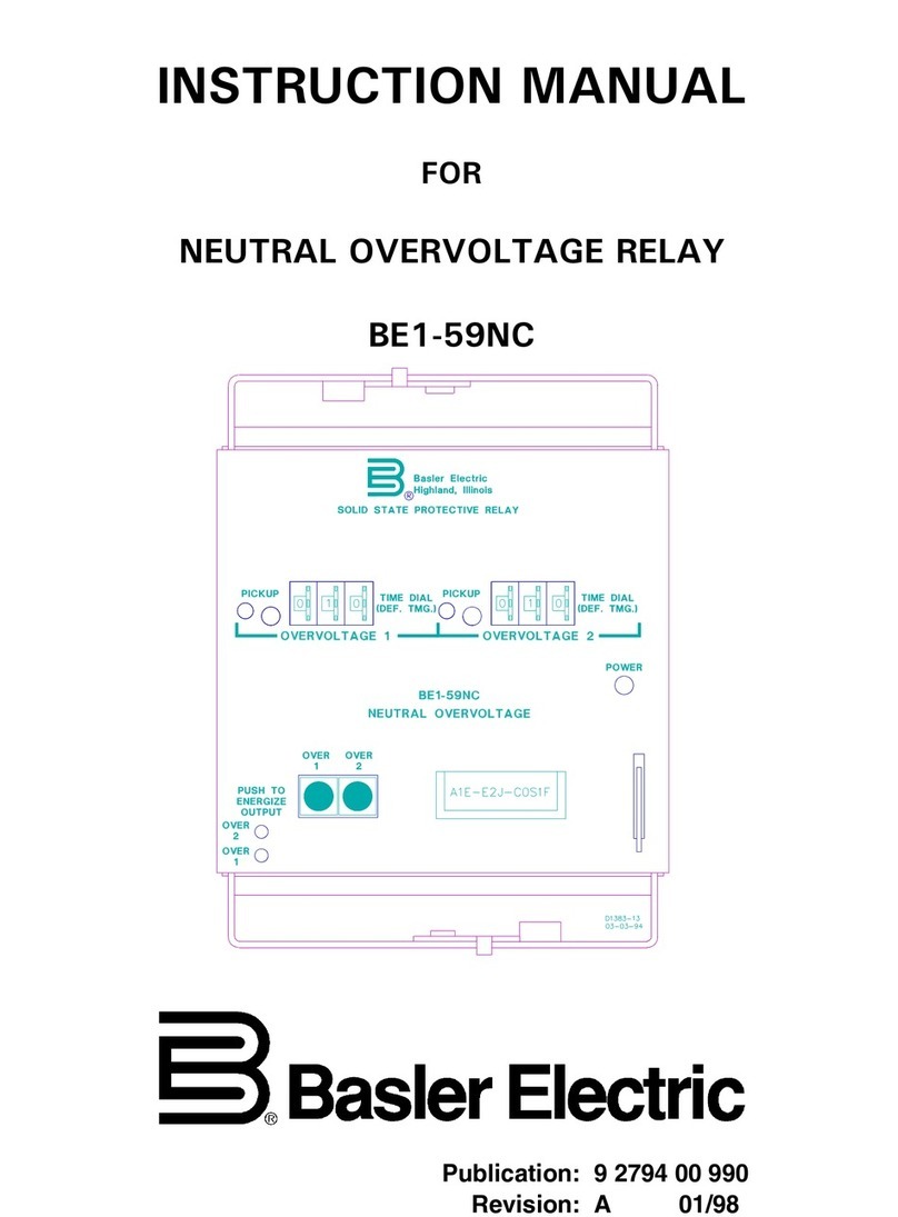 Basler BE1-59NC User manual