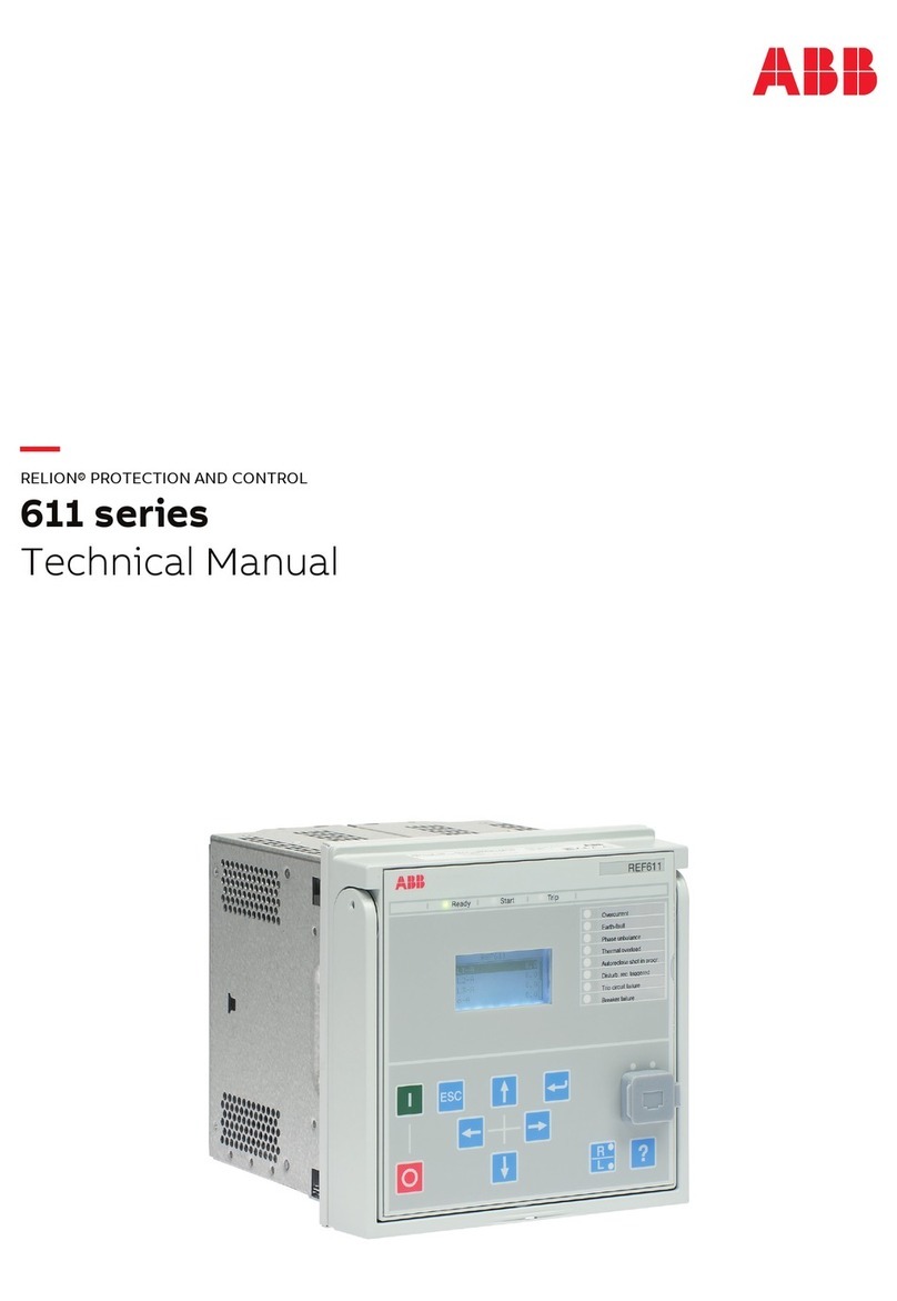 ABB Relion 611 Series User manual