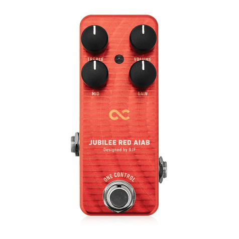 One Control Jubilee Red Amp In A Box User manual