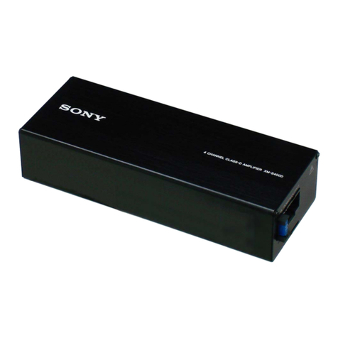 Sony XM-S400D User manual