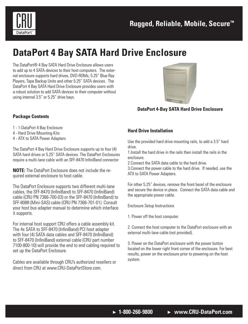 CRU DataPort 4-Bay SATA Hard Drive Enclosure User manual