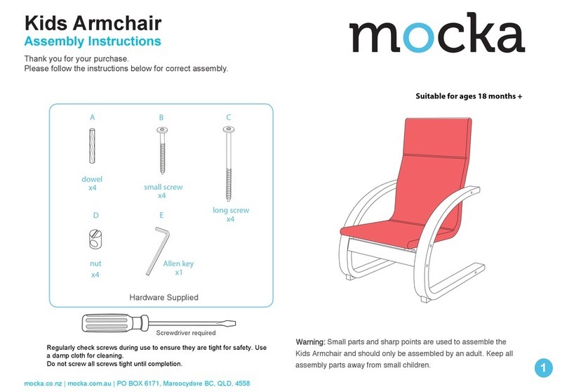 Mocka Kids Armchair User manual