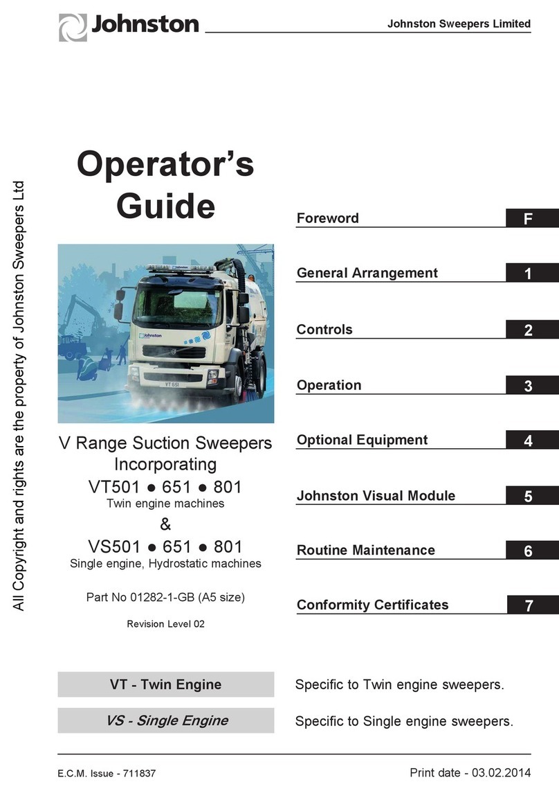 Johnston V Series Operator's guide