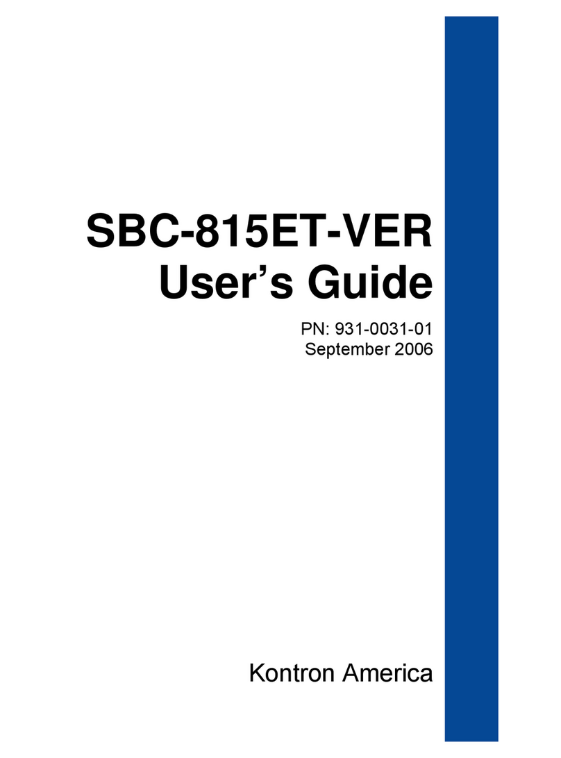 Kontron SBC-815ET-VER user guide