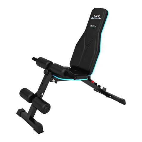 BLUEFIN Fitness LIFT Multi Functional Folding Weights Bench instruction manual