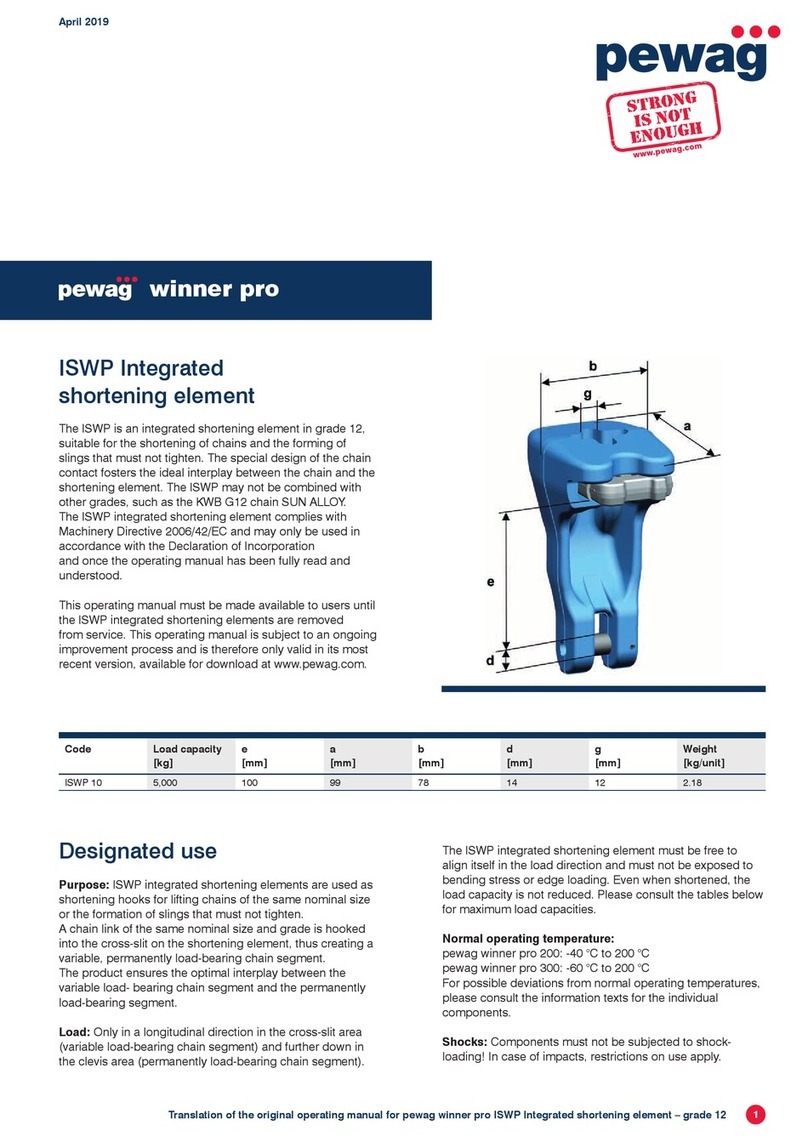 pewag winner pro quick start guide