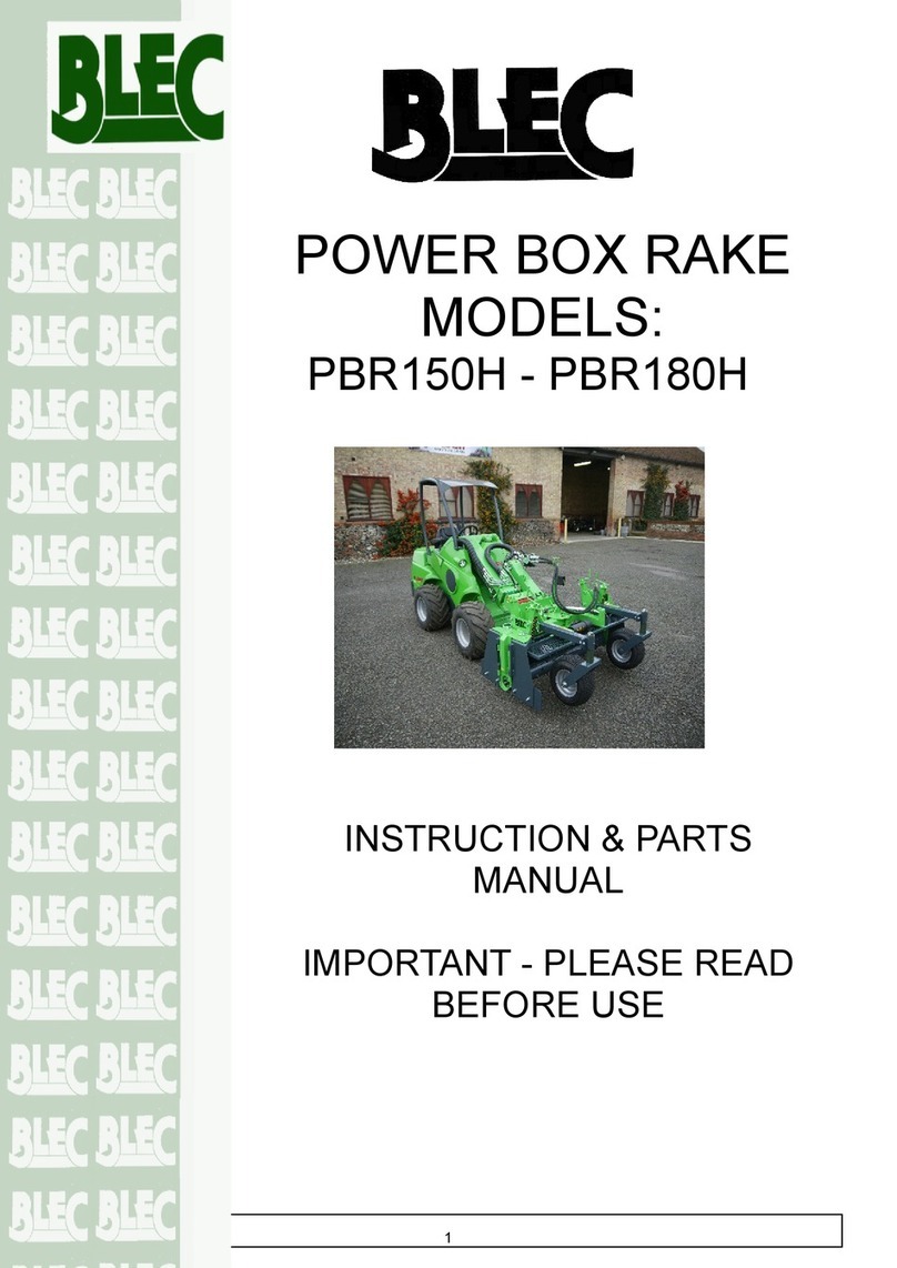 BLEC PBR150H Instruction & parts manual