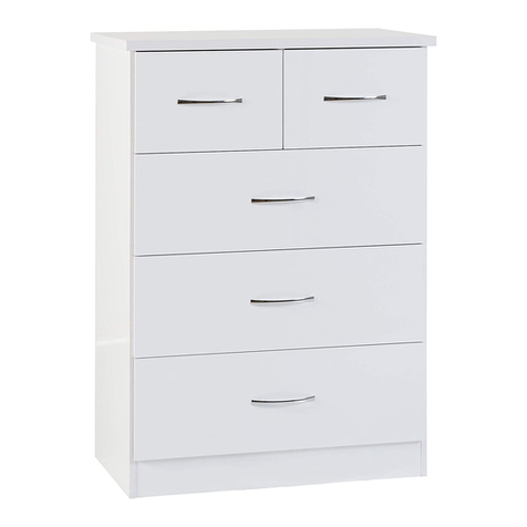 Seconique NEVADA 3+2 DRAWER CHEST Assembly instructions
