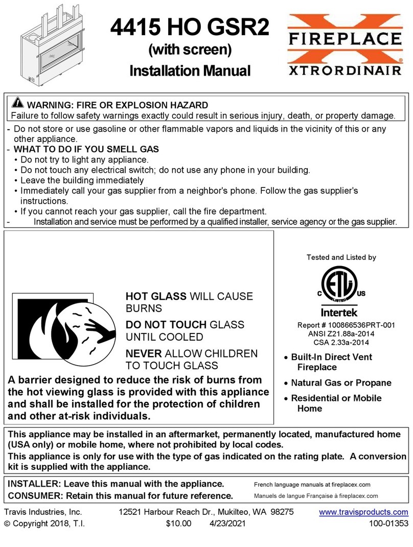 FireplaceXtrordinair 4415 HO GSR2 User manual