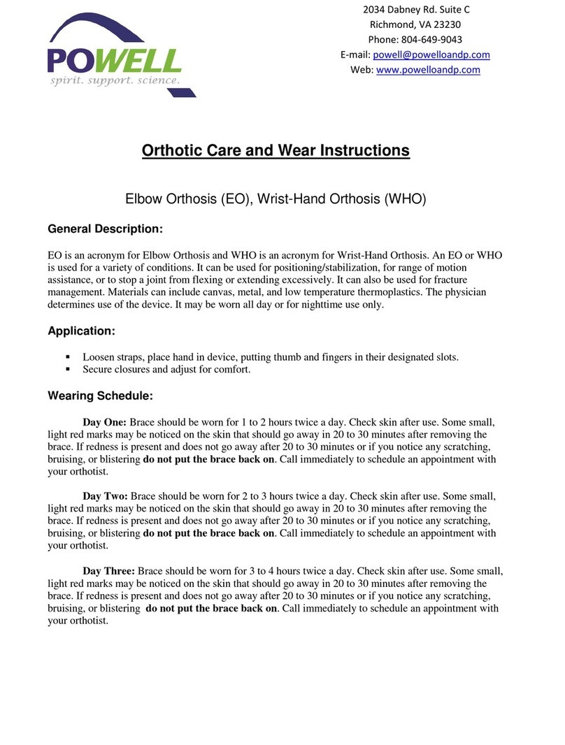 Powell EO Care and Wear Instructions