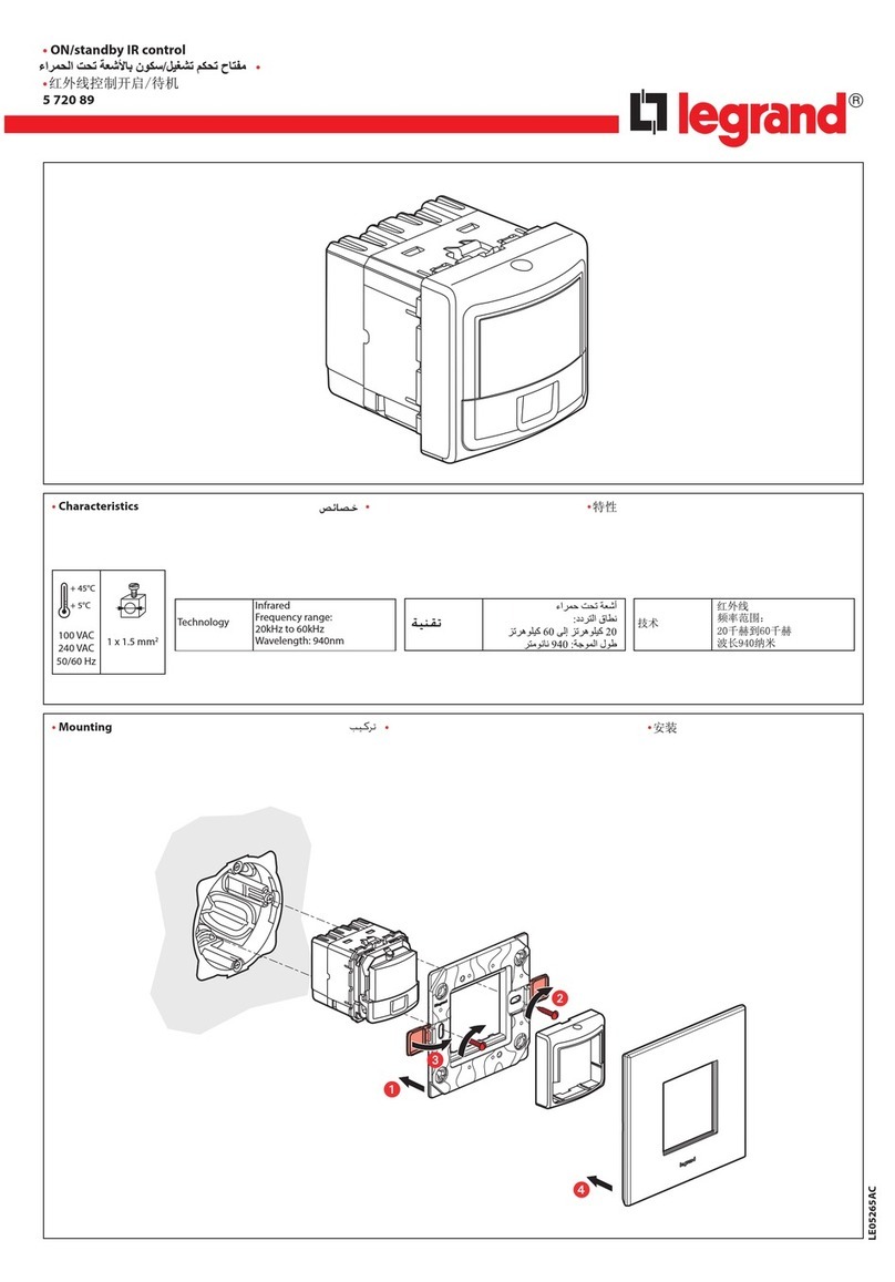 LEGRAND 5 720 89 manual