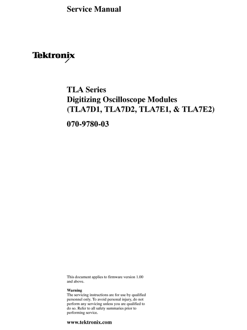 Tektronix TLA Series User manual
