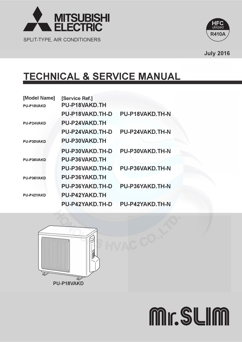 Mitsubishi Electric Mr. Slim Series Operating manual