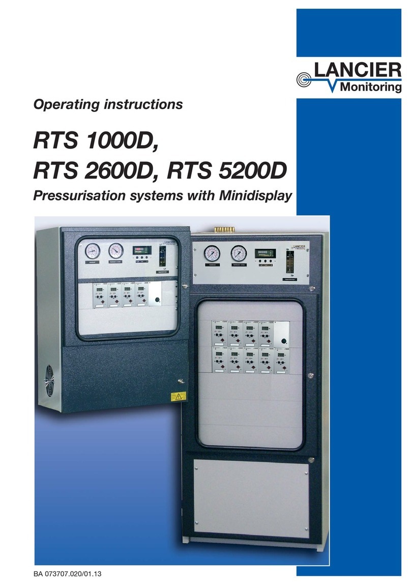 LANCIER Monitoring RTS 1000D operating instructions