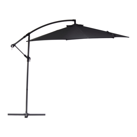 Marquee 3M CANTILEVER UMBRELLA Assembly instructions