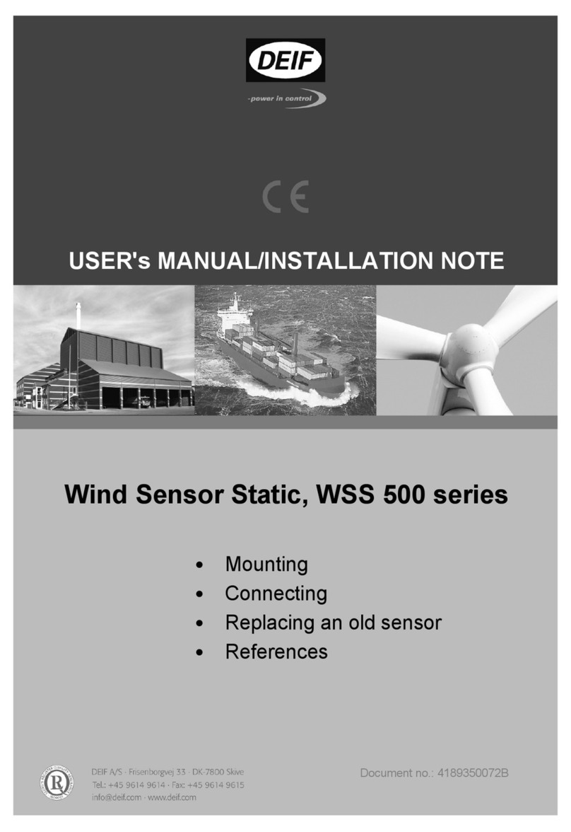 Deif WSS 500 Series User’s Manual/Installation Note