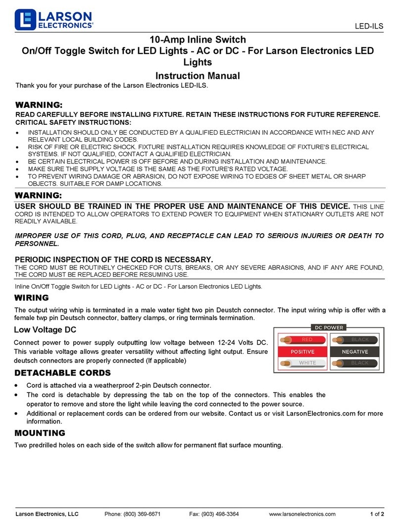 Larson Electronics LED-ILS User manual