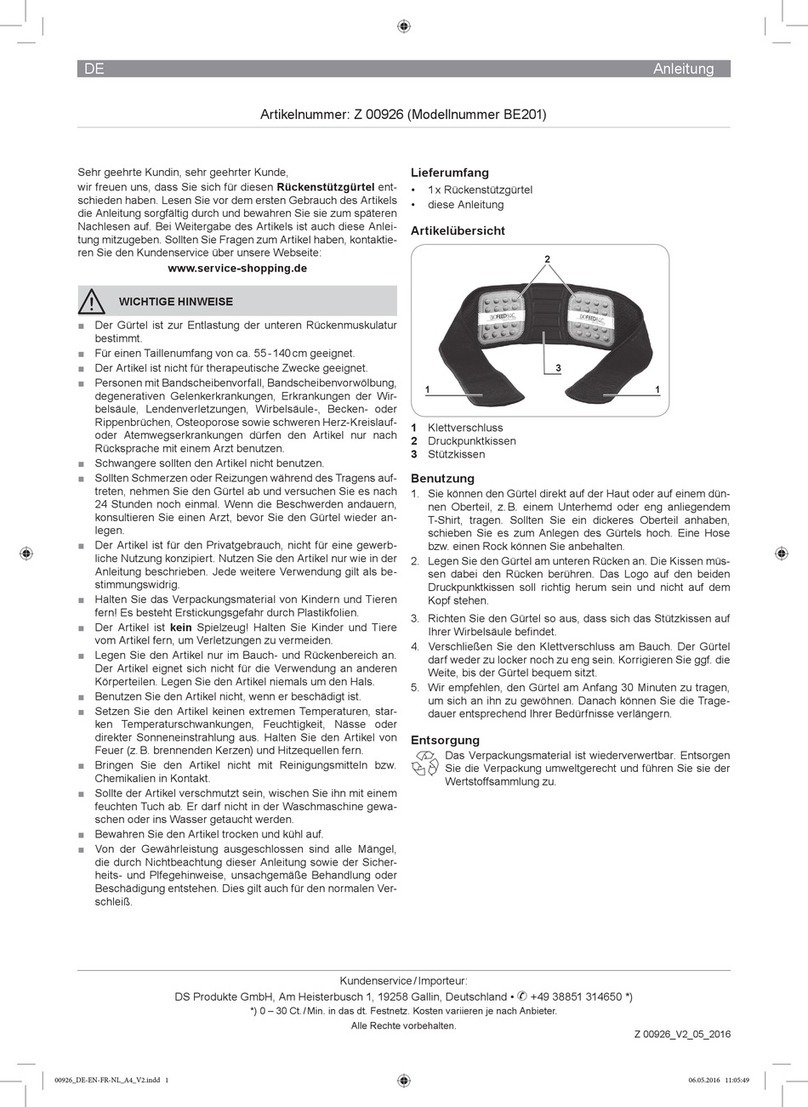 DS Produkte BE201 instructions