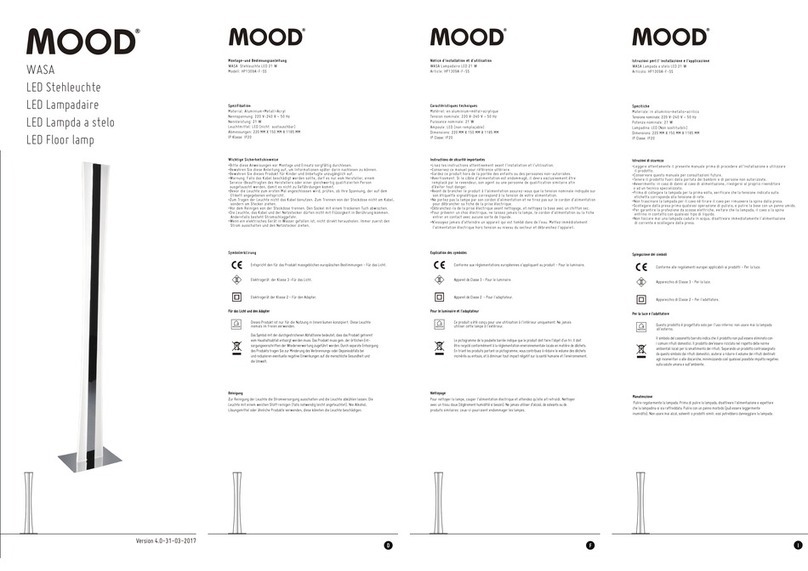MOOD WASA HP1309A-F-SS User manual