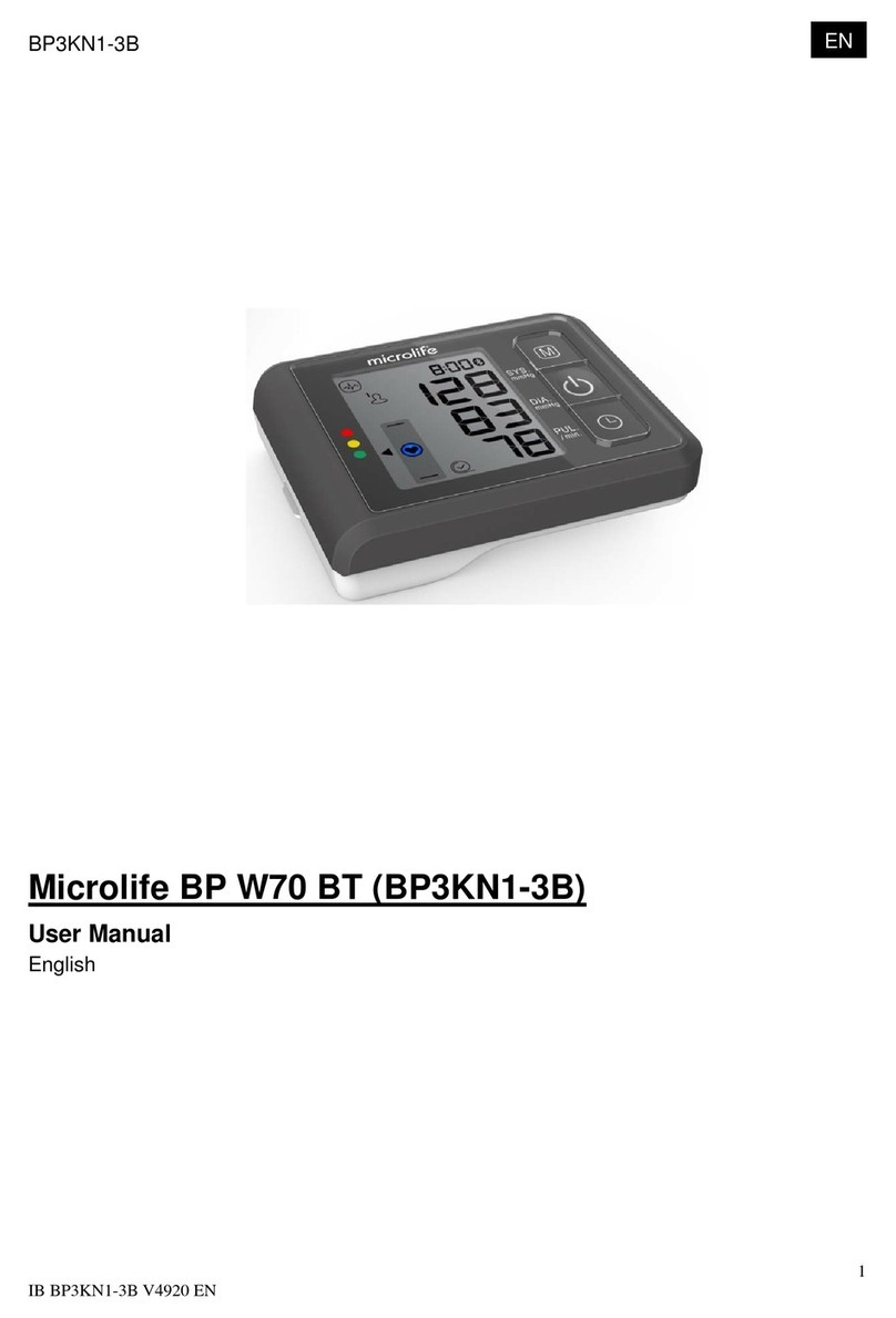 Microlife BP W70 BT User manual