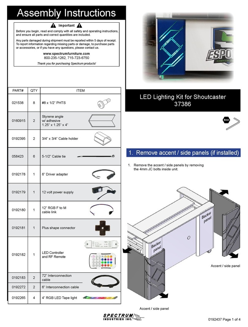Spectrum Industries 37386 User manual