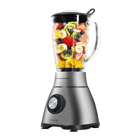 cecotec Power Black Titanium 1800 User manual cecotec Power Black Titanium 1800 User manual