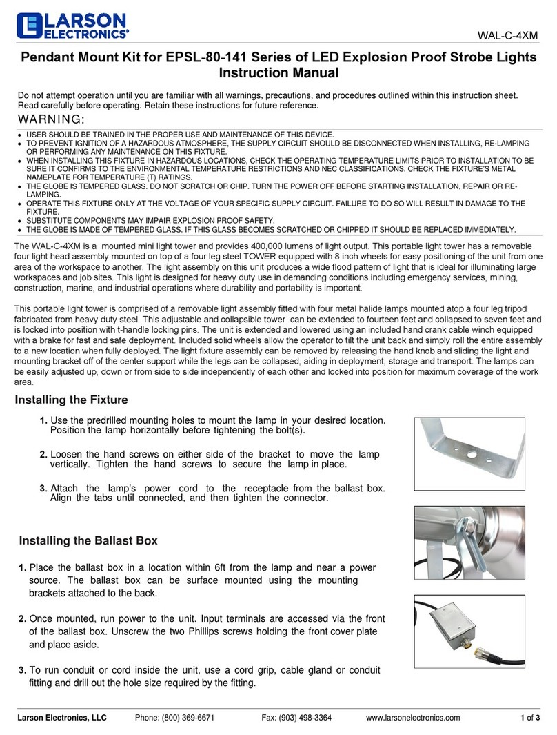 Larson Electronics WAL-C-4XM User manual