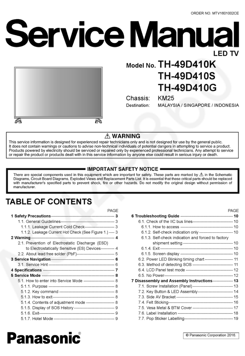 Panasonic TH-49D410K User manual Panasonic TH-49D410K User manual