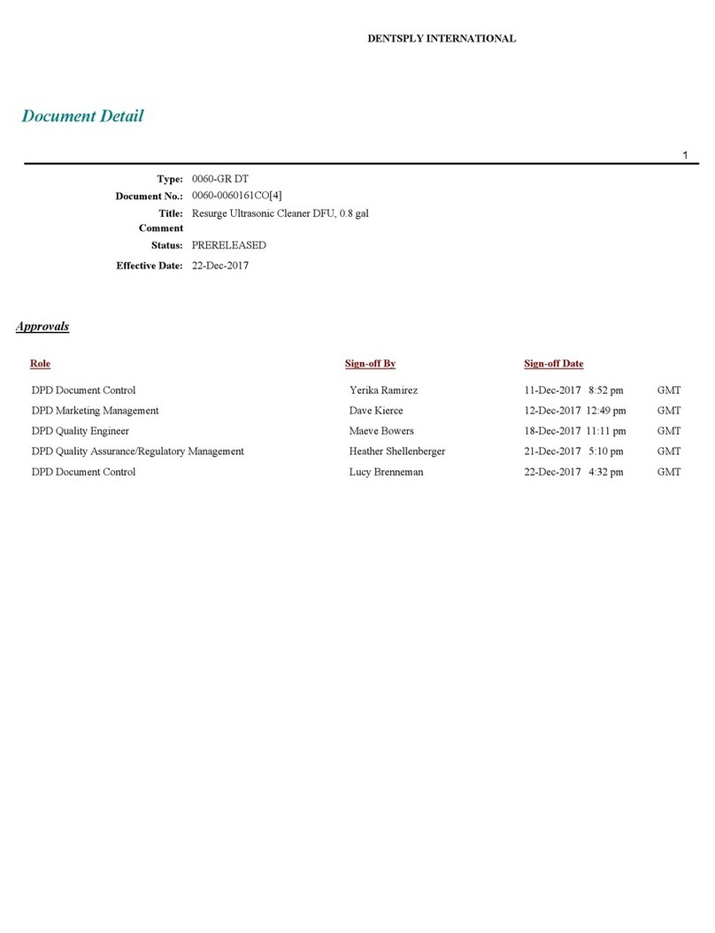 DENTSPLY Resurge 0060100 Manual