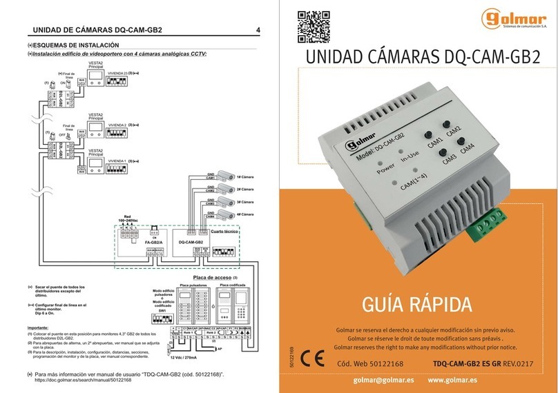 golmar DQ-CAM-GB2 quick guide