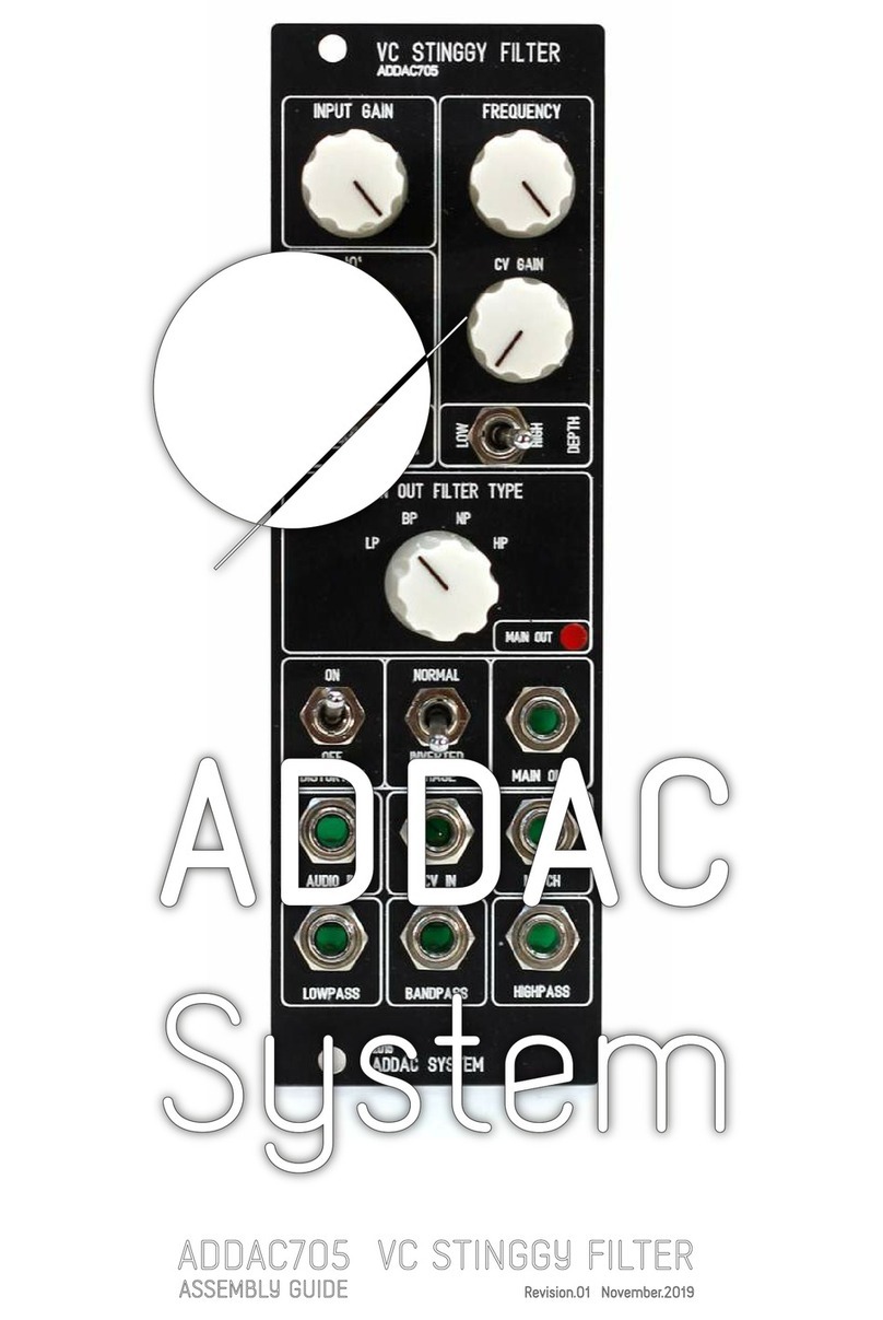 ADDAC System ADDAC705 Assembly guide