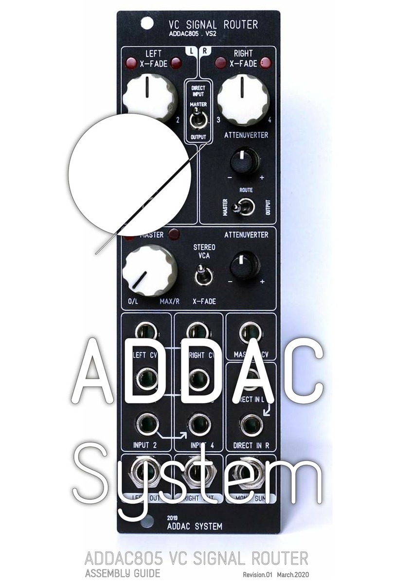 ADDAC System ADDAC805 Assembly guide
