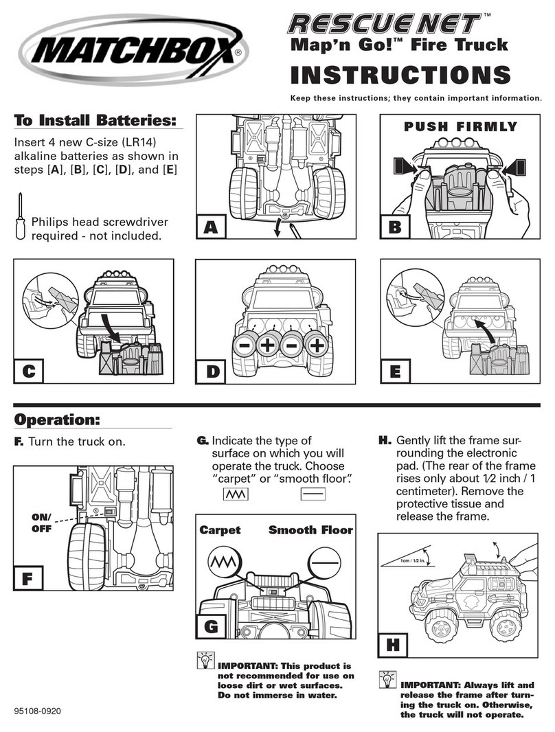 Mattel Wheels Matchbox Rescue Net User manual