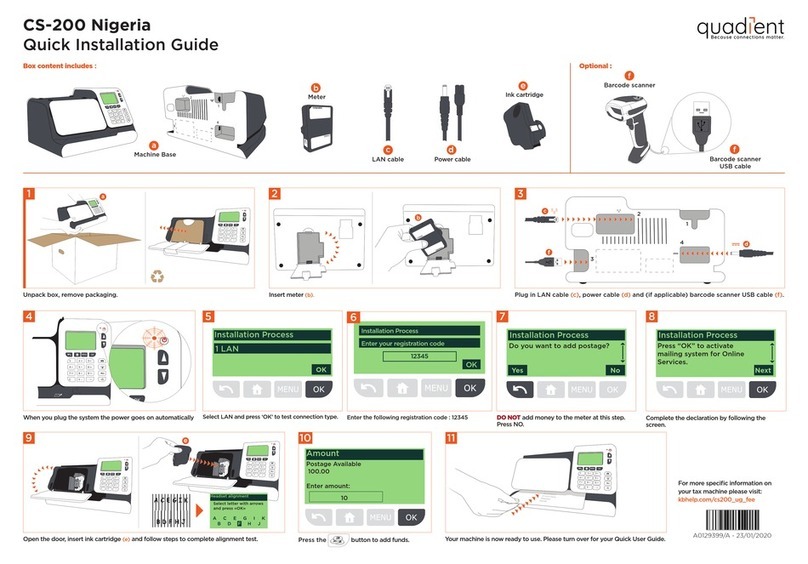 quadient CS-200 Nigeria User manual