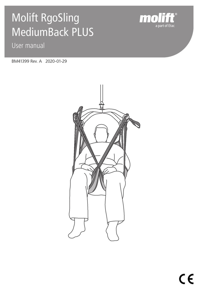 Etac Molift RgoSling MediumBack PLUS user manual