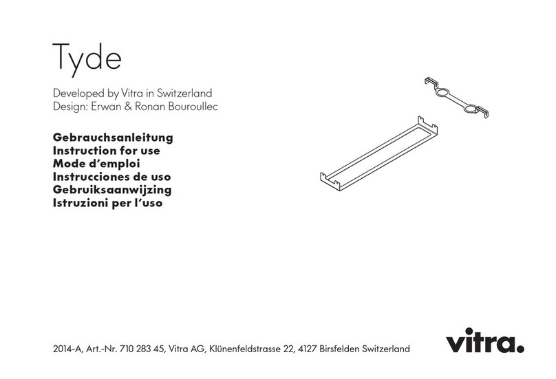 VITRA Tyde User manual VITRA Tyde User manual