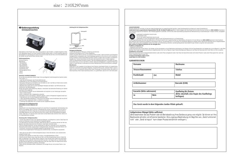 Jumbo JCX-12 User manual