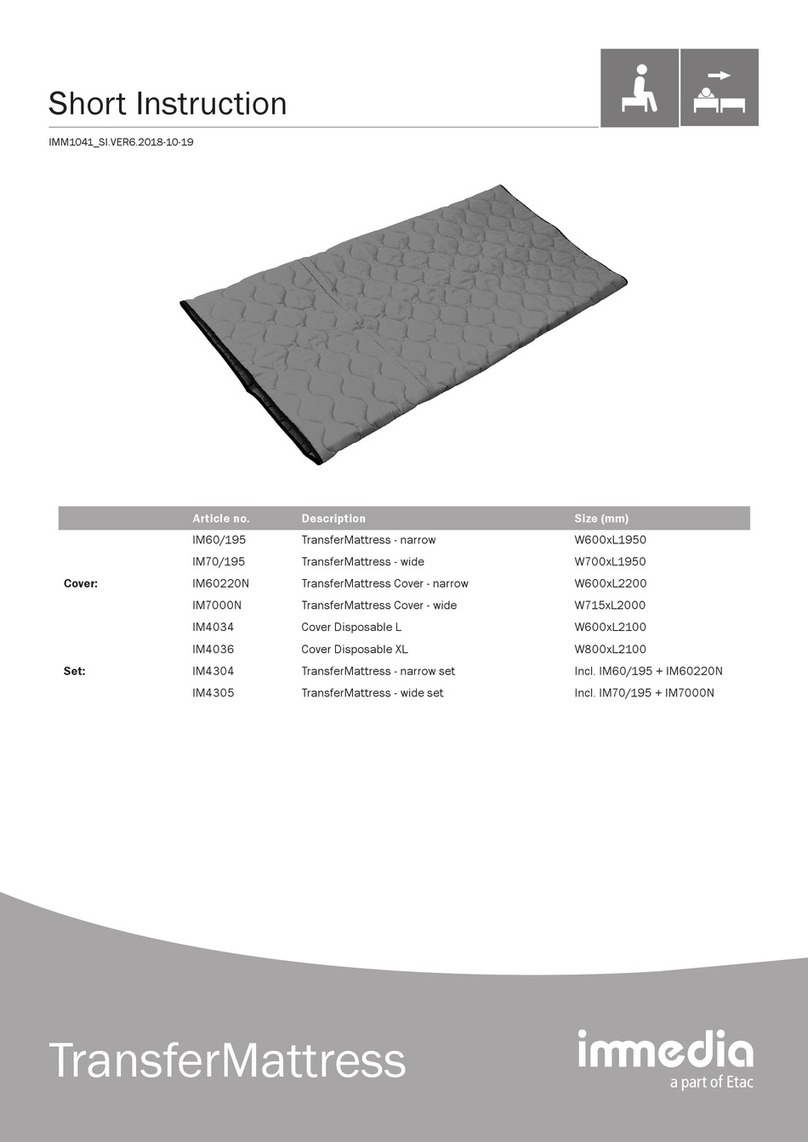 Etac immedia IM60/195 Short Instruction