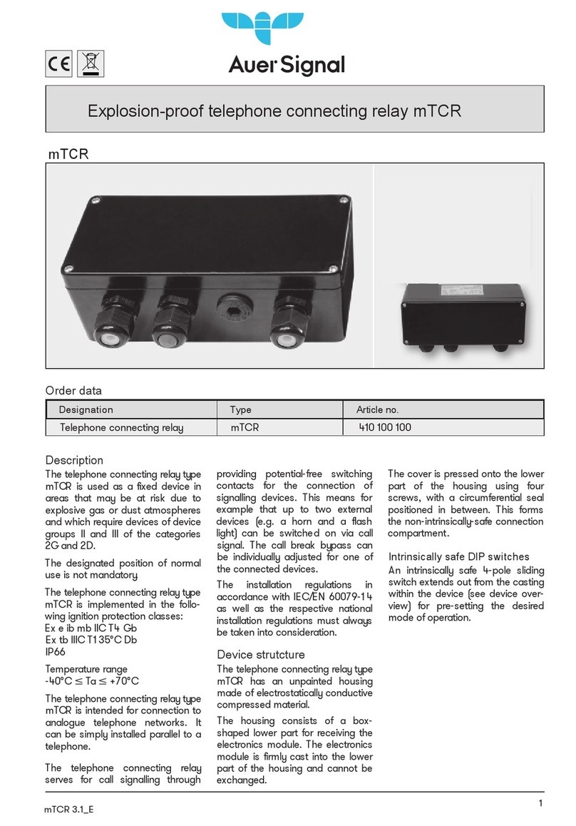 Auer Signal mTCR quick start guide