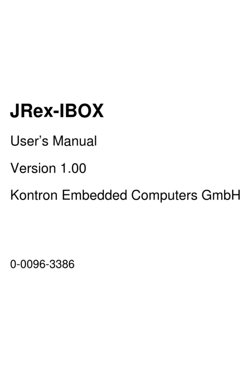 Kontron Embedded Computers JRex-IBOX user manual
