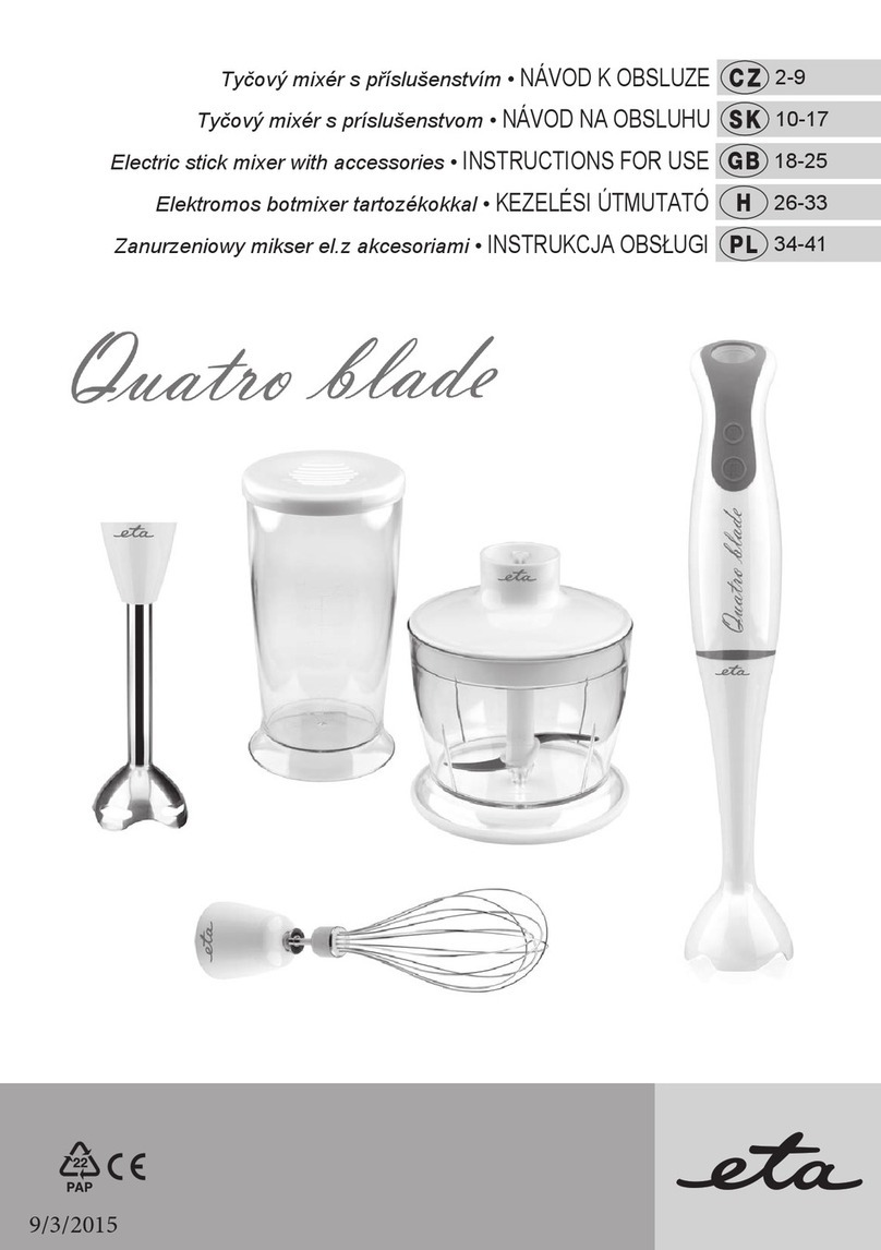 eta Quatro blade 058 Series Instructions for use