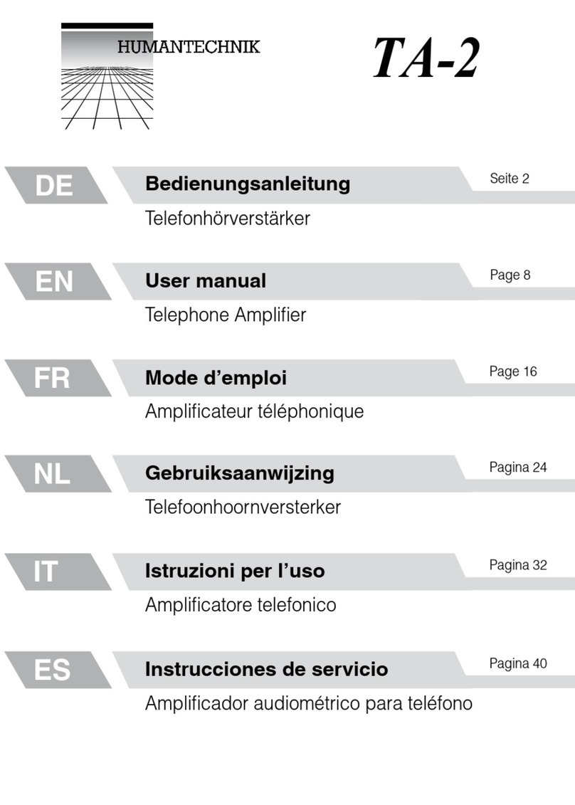 HumanTechnik TA-2 User manual
