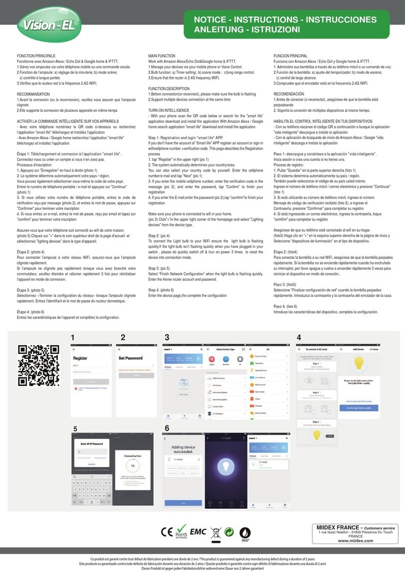 Vision-EL 7884 instructions