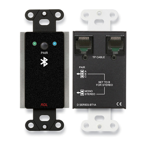 RDL D Series Installation & operation