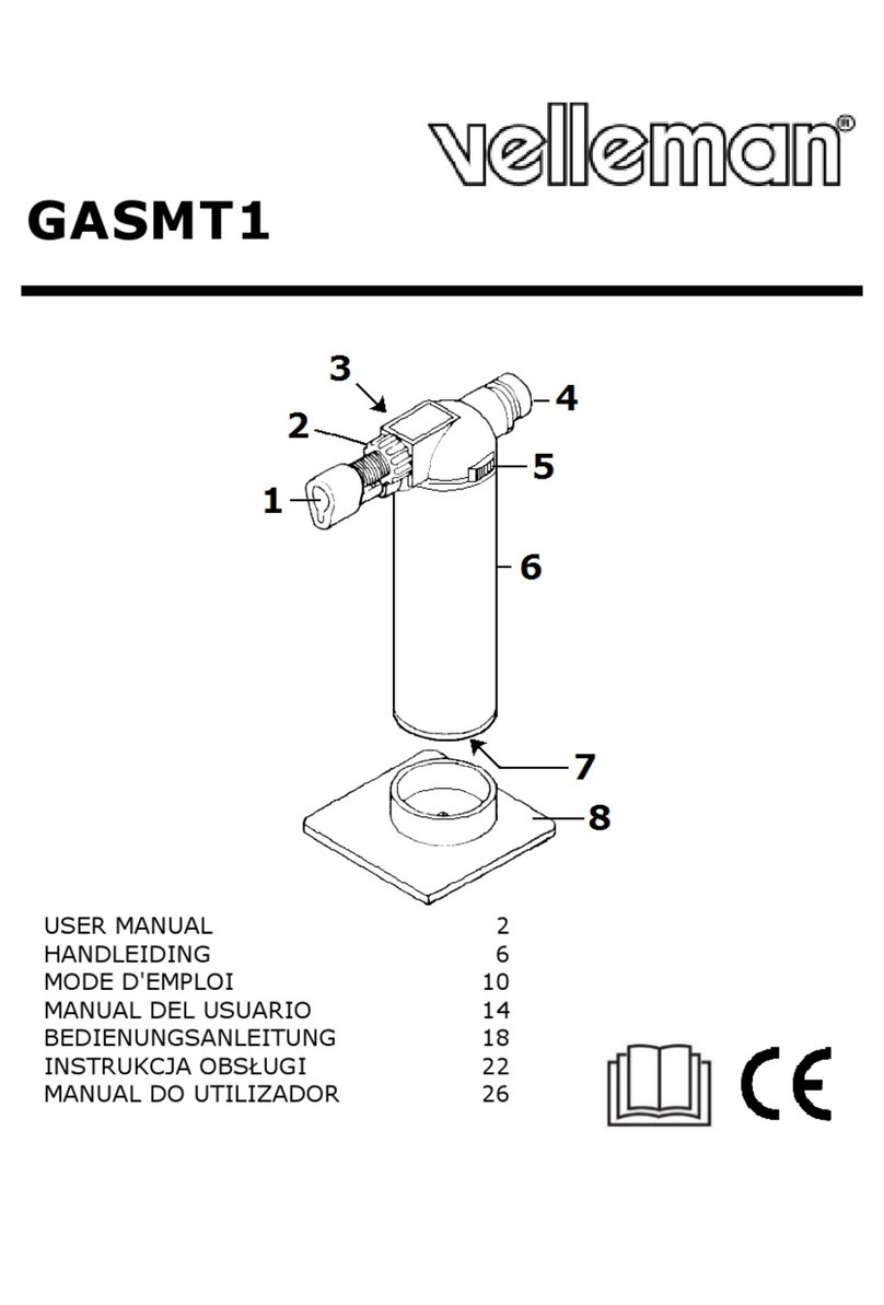 Velleman GASMT1 User manual