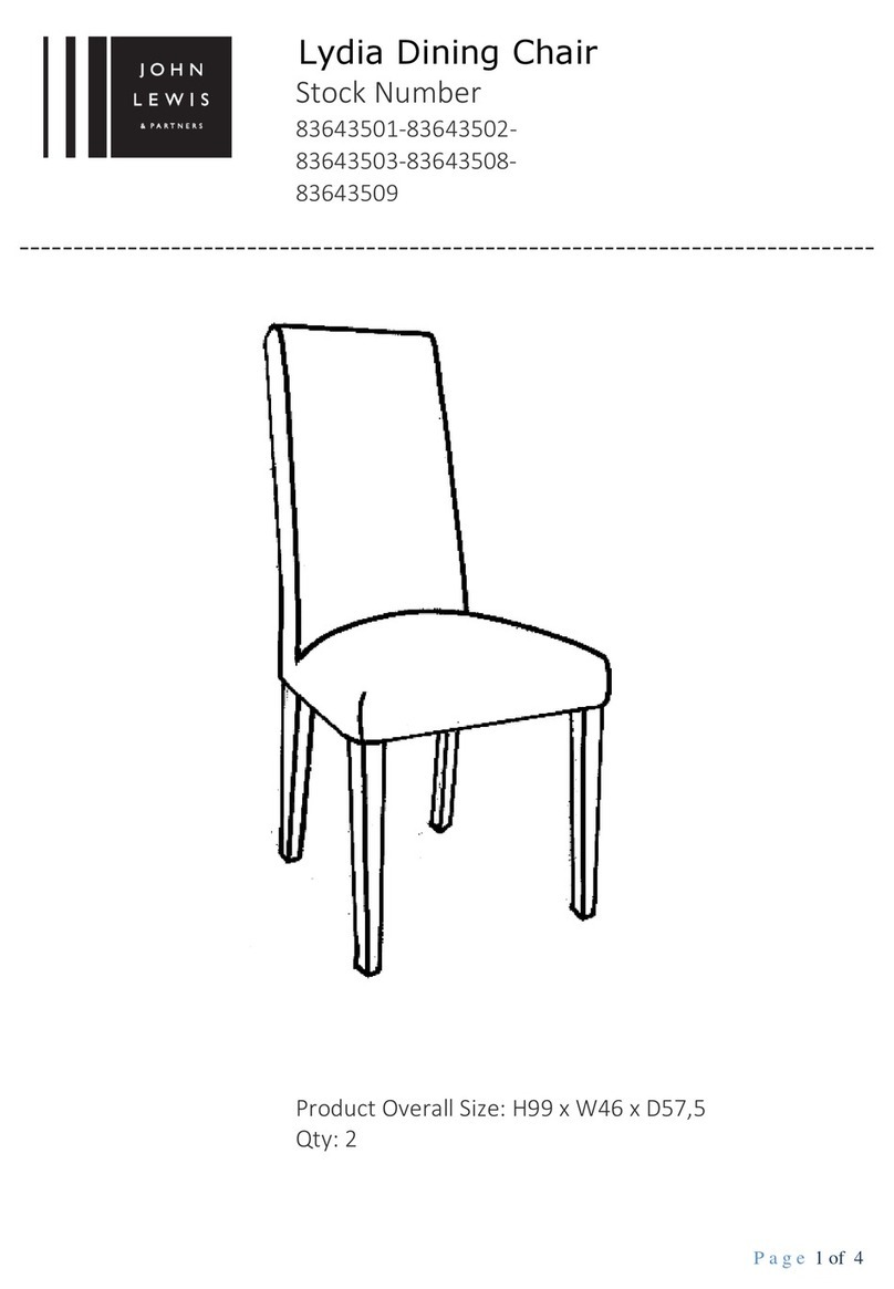John Lewis Lydia 83643501 User manual John Lewis Lydia 83643501 User manual