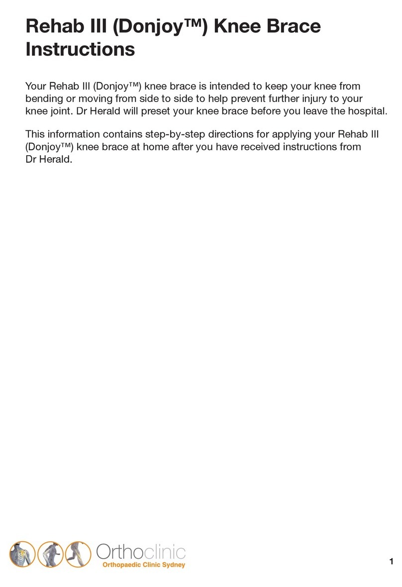 DJO Global Donjoy Rehab III User manual