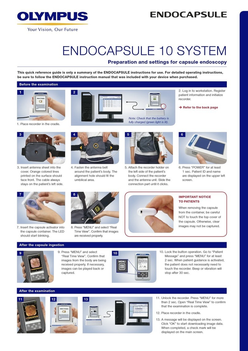 Olympus ENDOCAPSULE 10 SYSTEM User manual Olympus ENDOCAPSULE 10 SYSTEM User manual