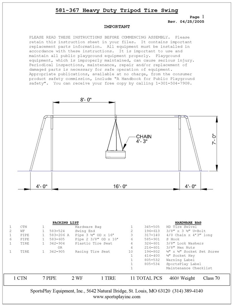 SportsPlay Equipment 581-367 instructions