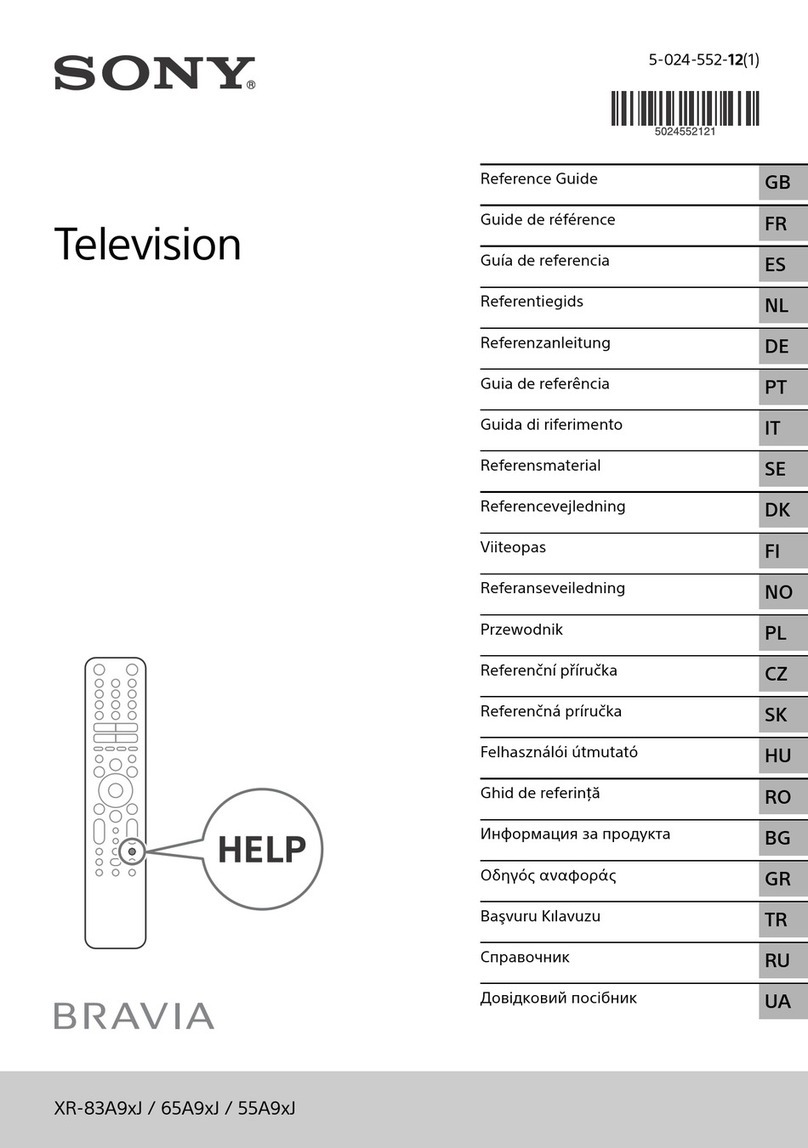 Sony Bravia XR-83A9xJ User manual